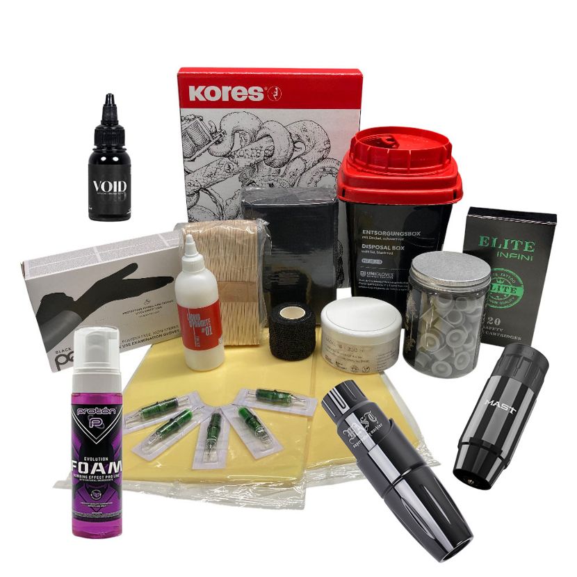 Einsteigerset für Tattoolehrlinge - kabellos