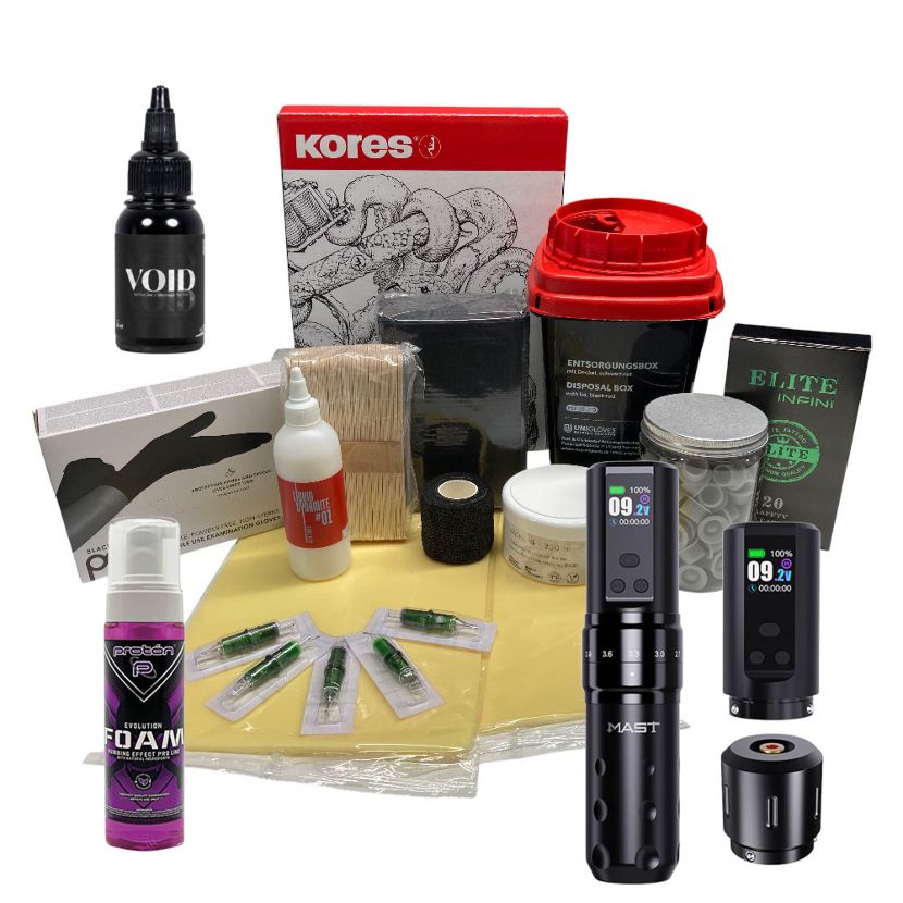 Beginner set for tattoo apprentices premium - wireless