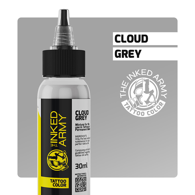 The Inked Army Tattoo Color - Cloud Grey, 30 ml