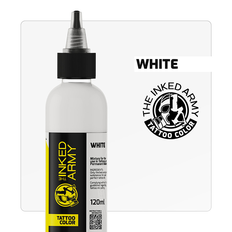 The Inked Army Tattoo Color - White, 120 ml