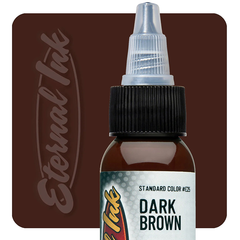 Künstlerfarbe - Eternal Ink Dark Brown, 30 ml