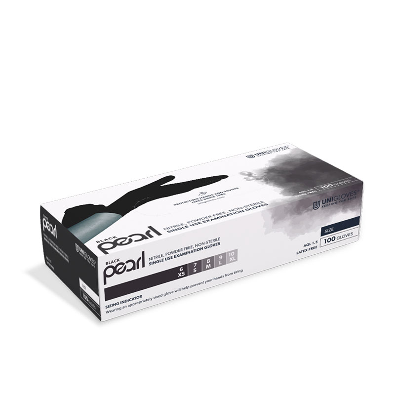 Black Pearl - schwarze Nitrilhandschuhe Black Pearl - schwarze Nitrilhandschuhe