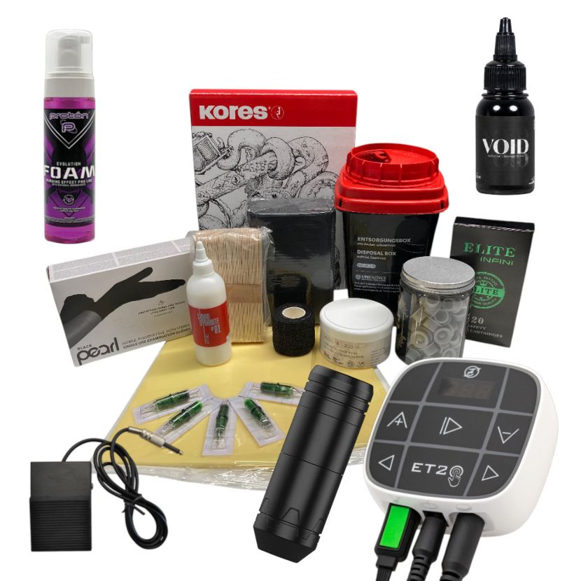 Beginner set for tattoo apprentices - wired