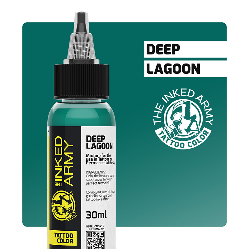 The Inked Army Tattoo Color - Deep Lagoon, 30 ml