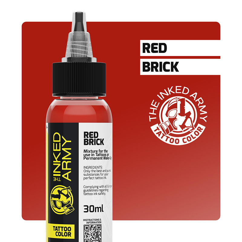The Inked Army Tattoo Color - Red Brick, 30 ml