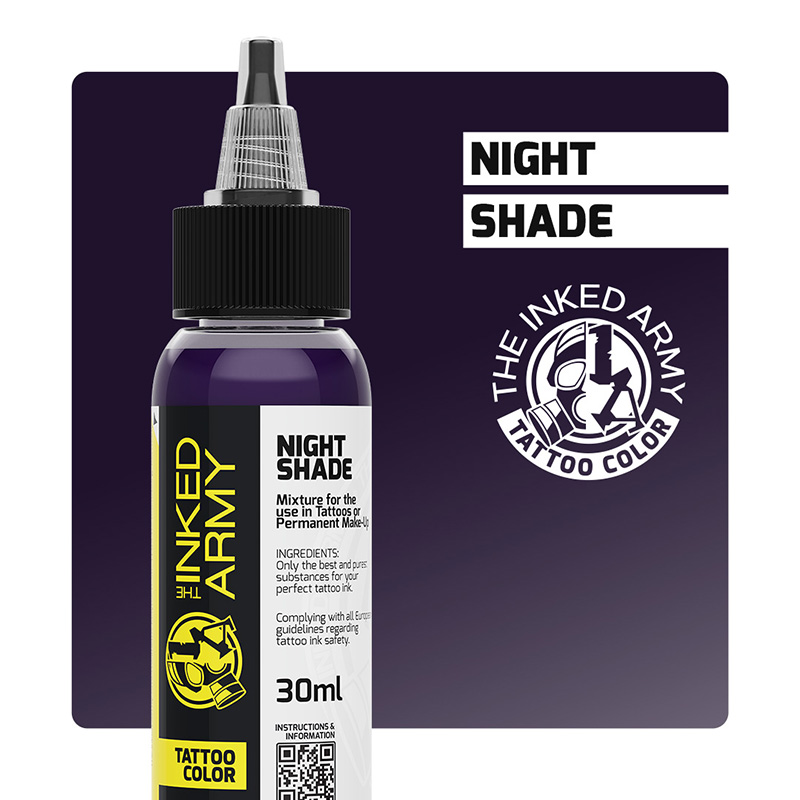 The Inked Army Tattoo Color - Night Shade, 30 ml