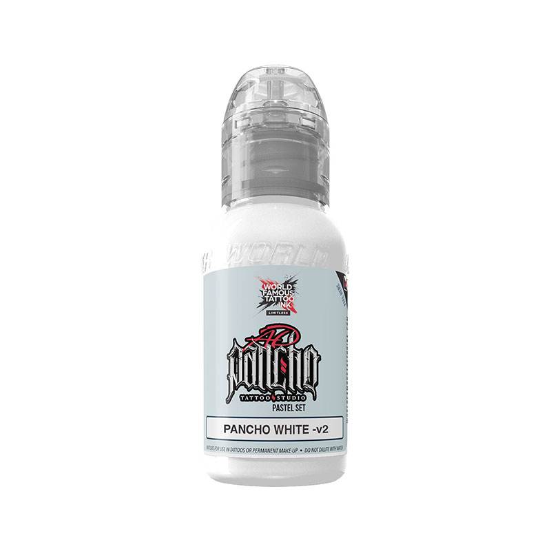 World Famous Limitless Tattoo Farbe - Pancho White v2, 30 ml