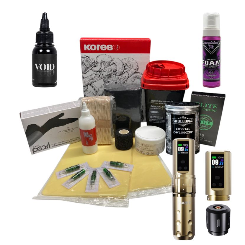 Beginner set for tattoo apprentices premium - wireless