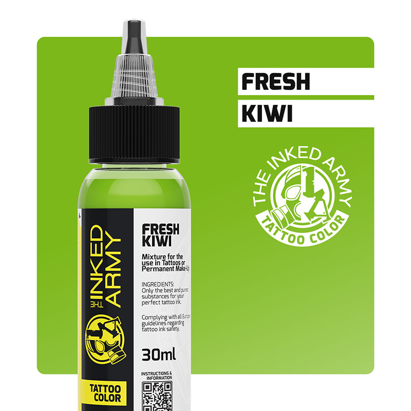 The Inked Army Tattoo Color - Fresh Kiwi, 30 ml