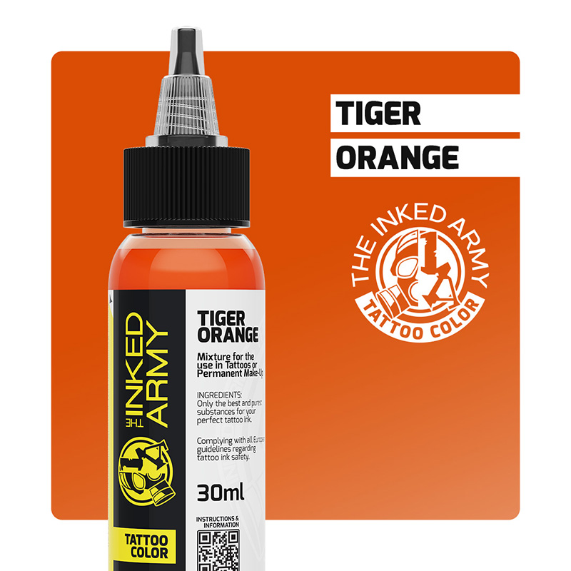 The Inked Army Tattoo Color - Tiger Orange, 30 ml