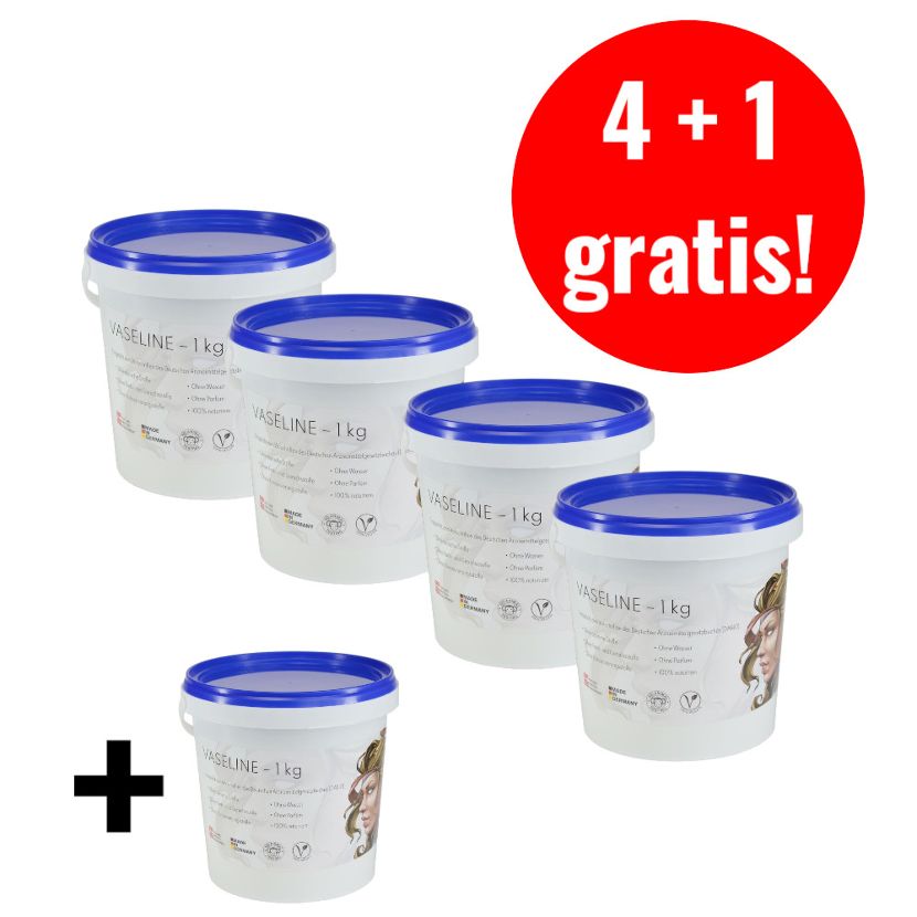 Mega economy pack: 5 x 1 kg Vaseline