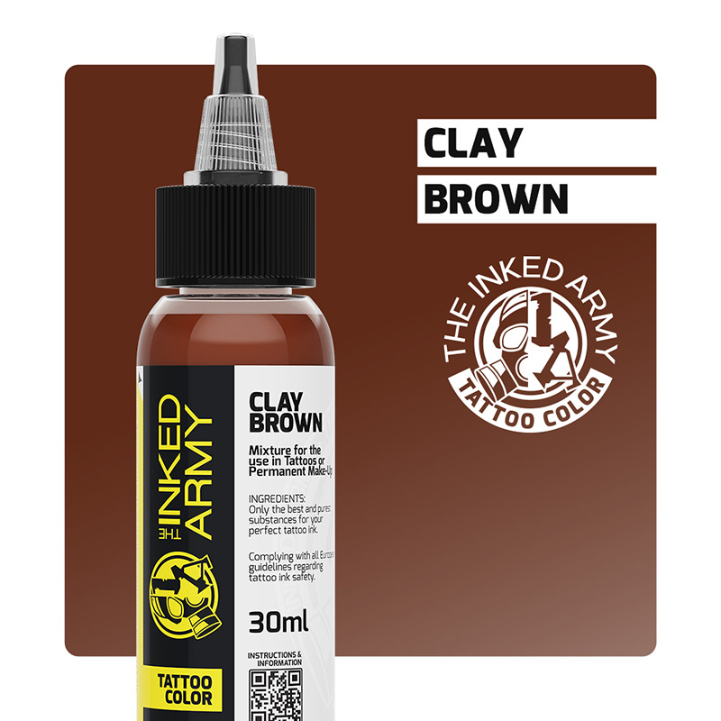 The Inked Army Tattoo Color - Clay Brown, 30 ml